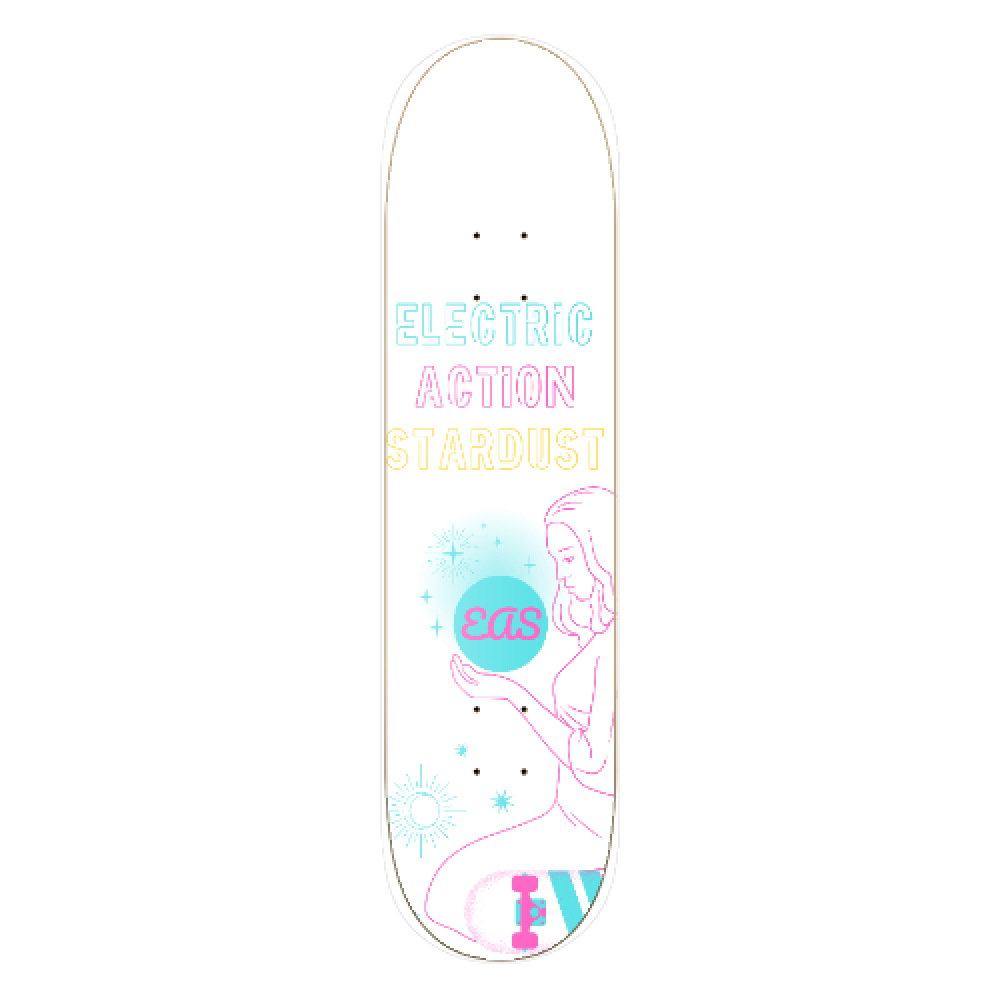 Electric Action Stardust deck white