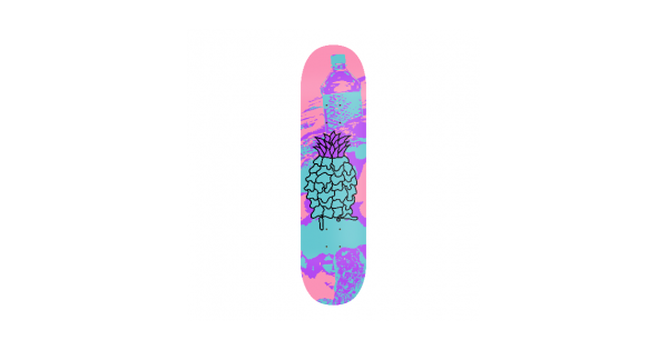 Vintage Skateboard 80s 90s Memphis Style Vaporwave Deck Homie 