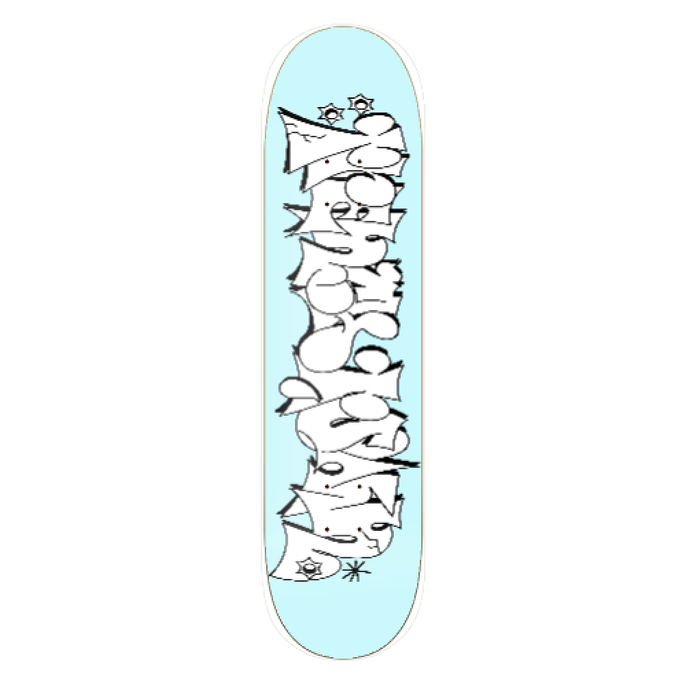 Trenchtown Graffiti Deck Blue 