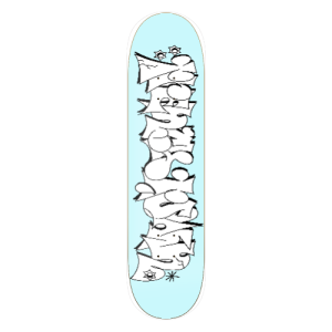 Trenchtown Graffiti Deck Blue 