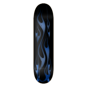 Flames Skateboard (BLUE)