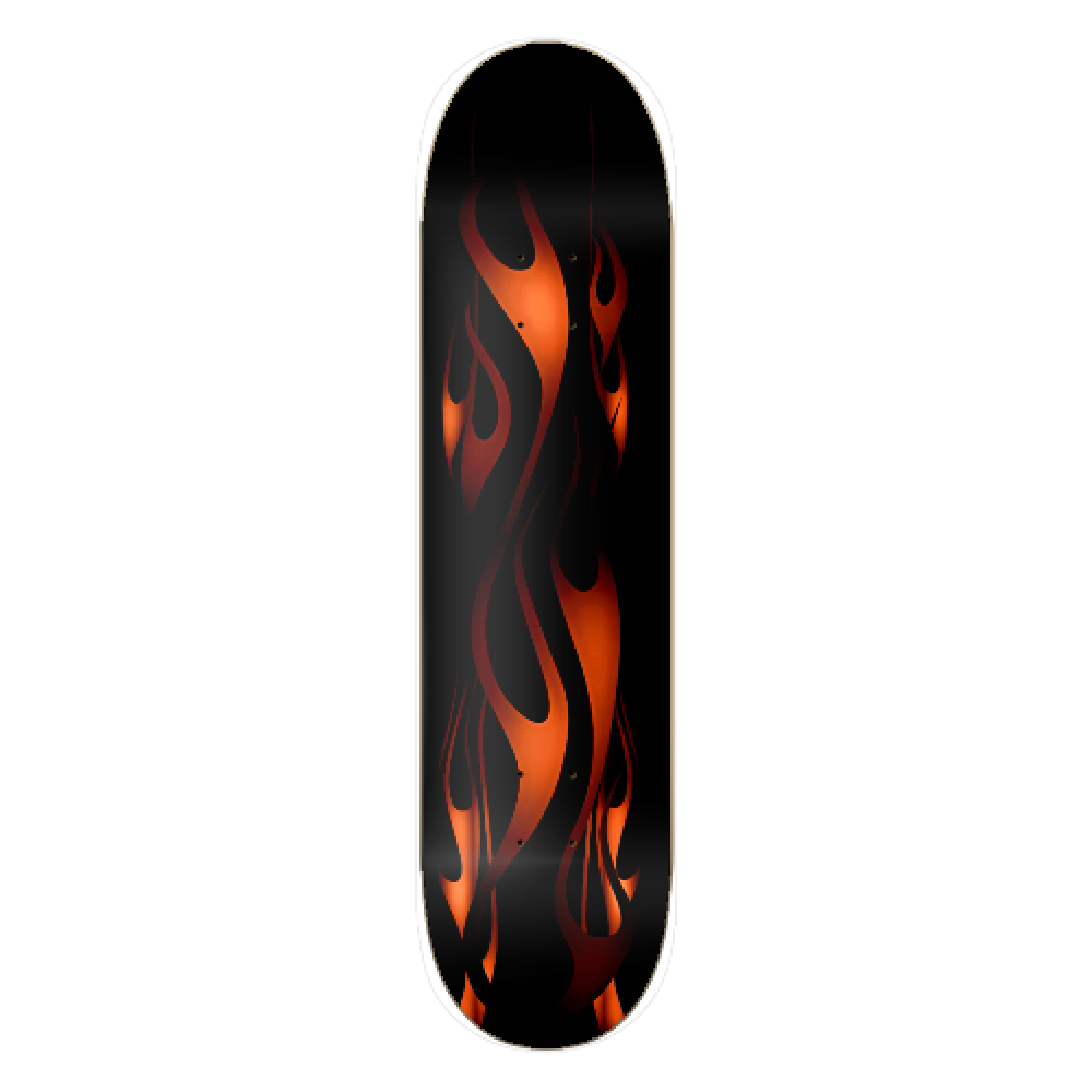 Flames Skateboard (RED)