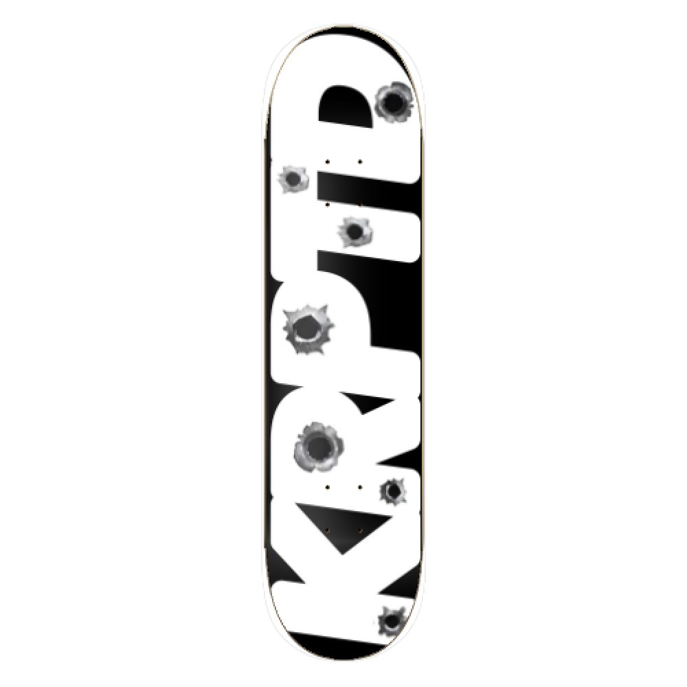 GUN SHOT LOGO SKATEBOARD