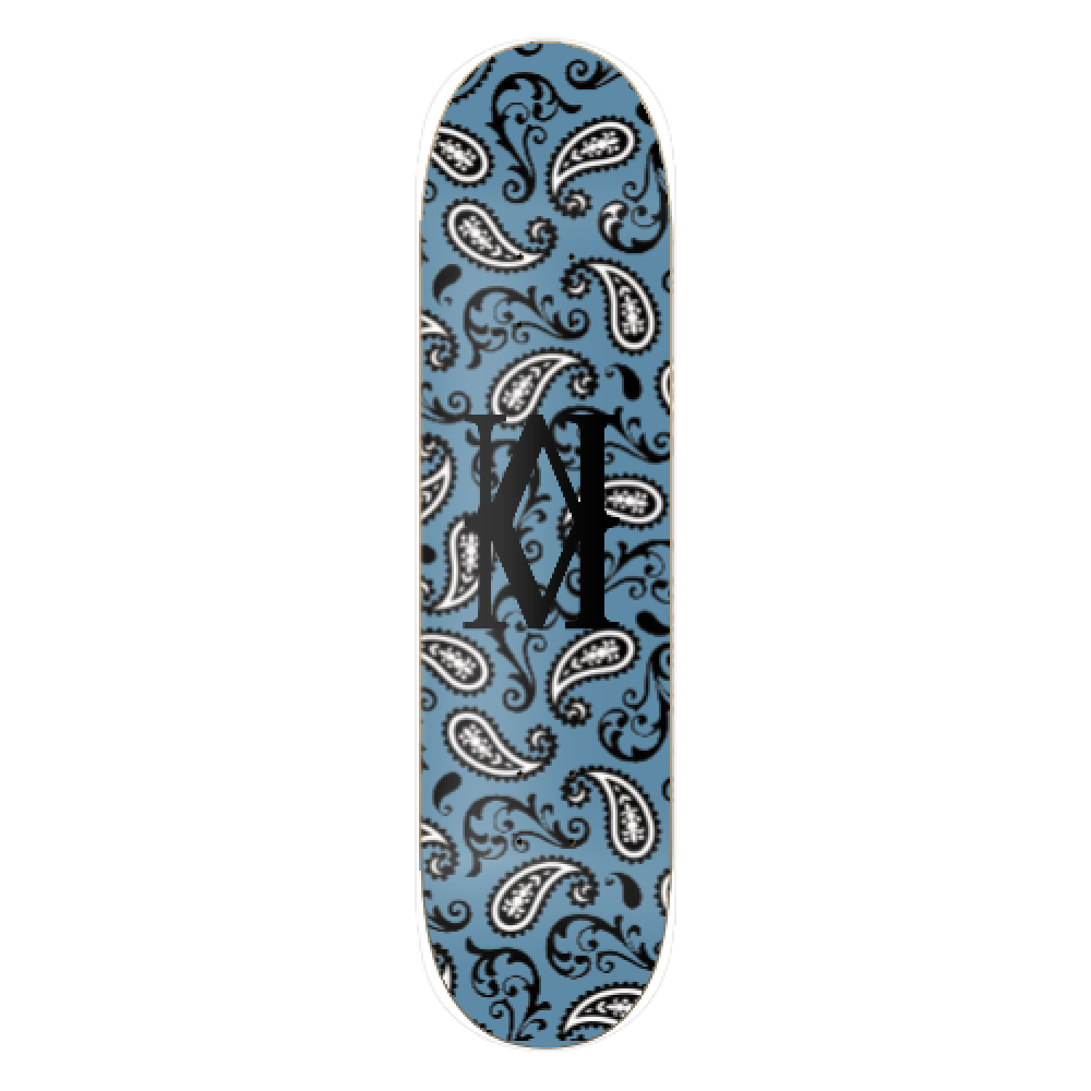 Blue paisley