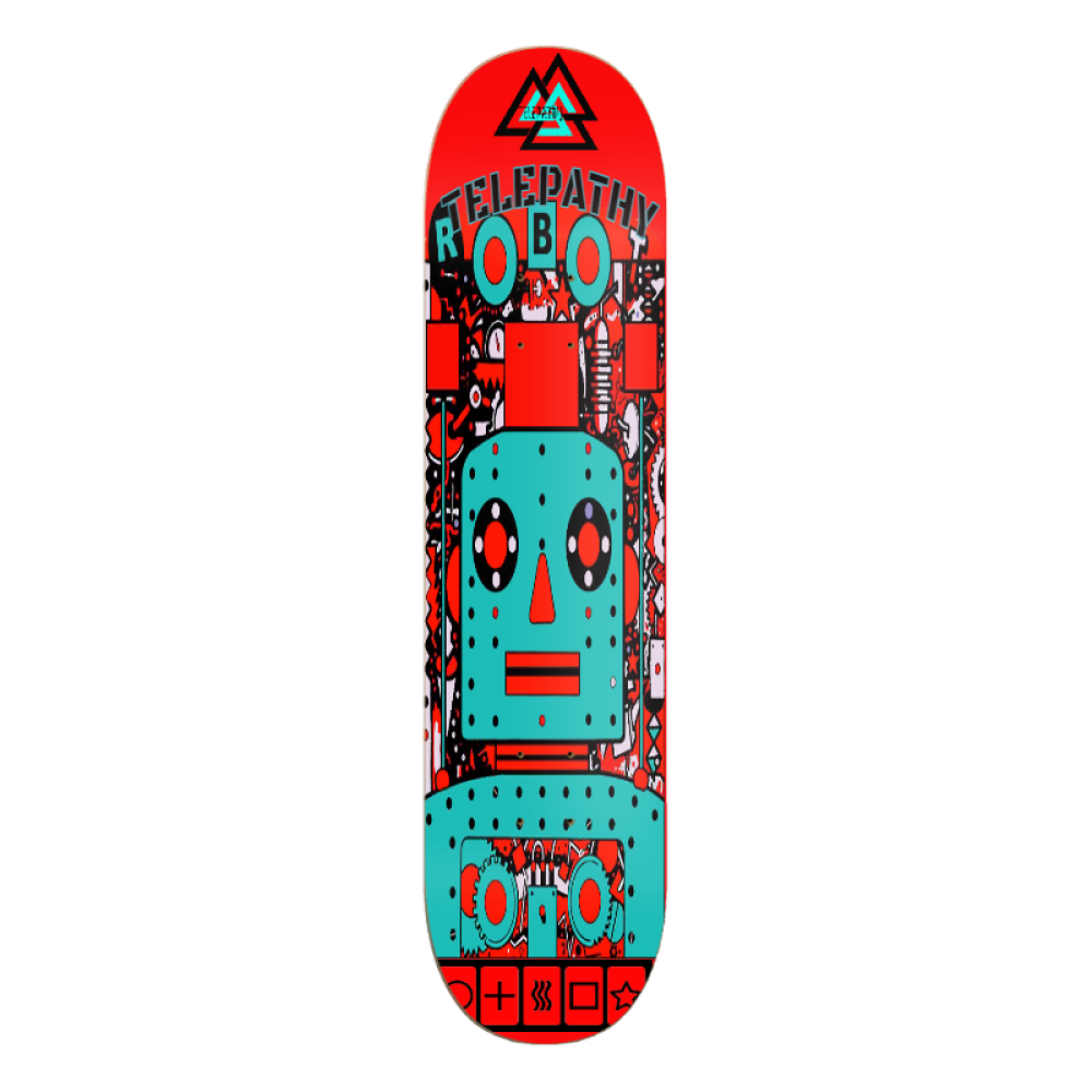 Telepathy Skateboards "Robot" Skate Deck