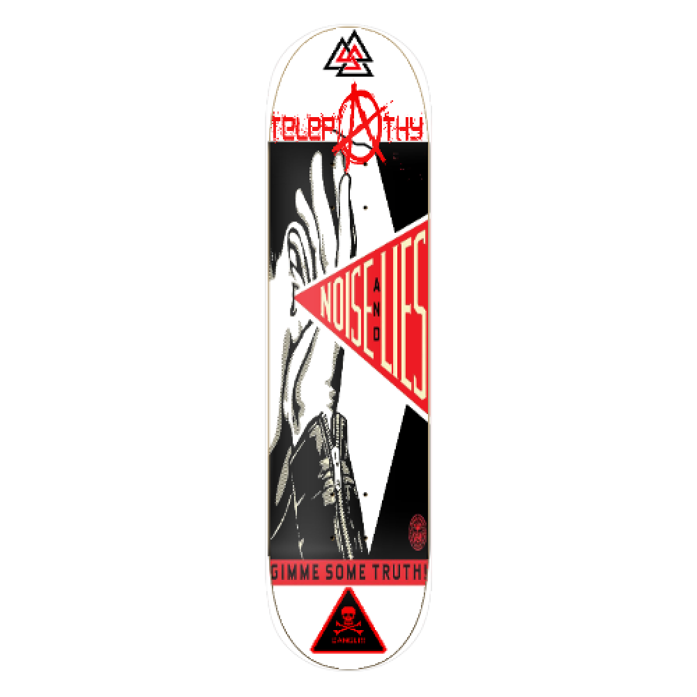 Telepathy Skateboards "The Noise" Skate Deck