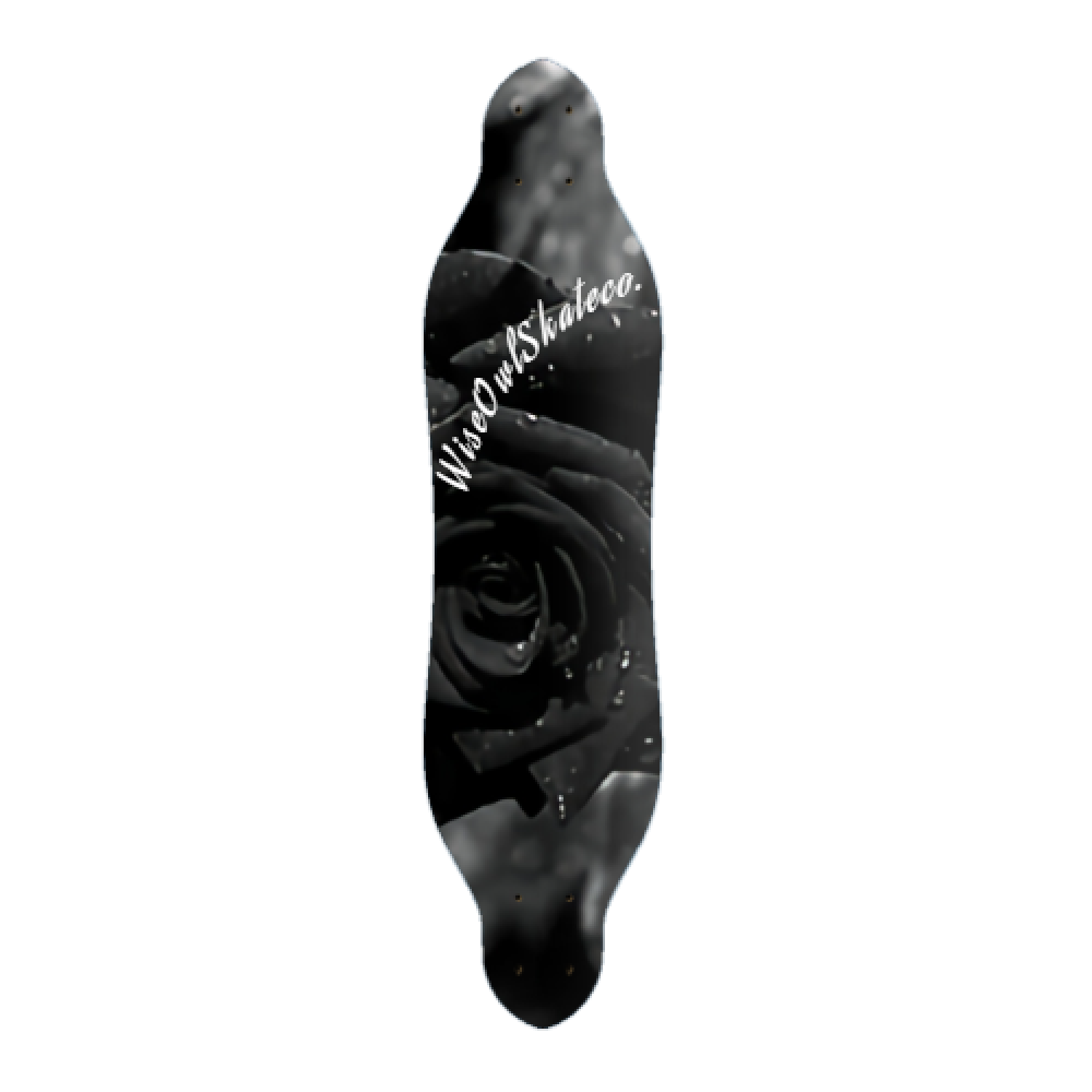 WiseOwlSkateco X Black Rose Longboard