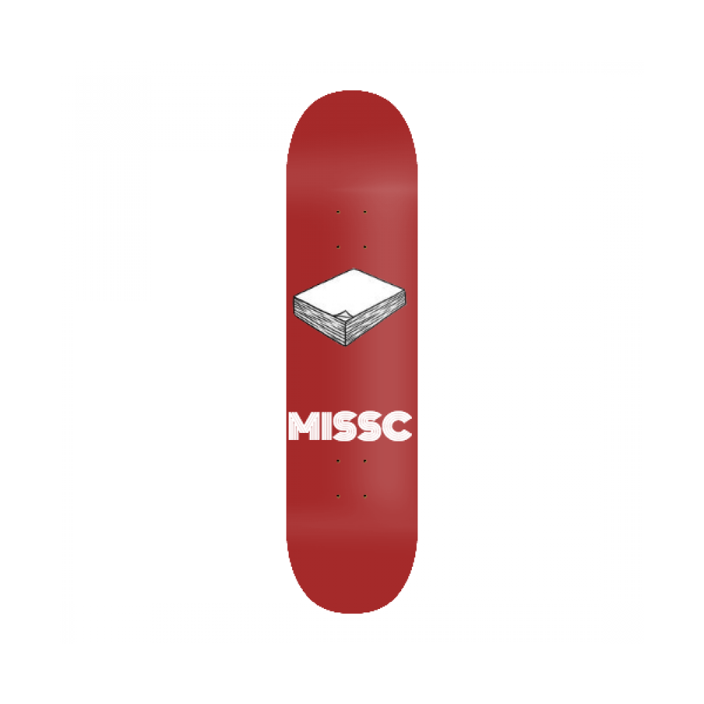 MISSC Skateboards Paper Stack Deck