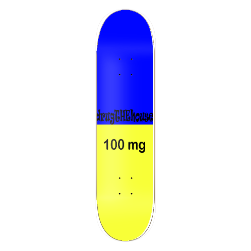 drugTHEhouse Pill Blue & Yellow