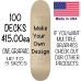 100 Printed Decks Wholesale