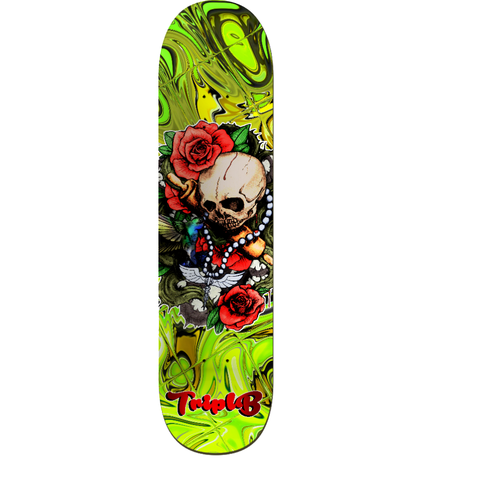 TriplB Skull & Roses Design