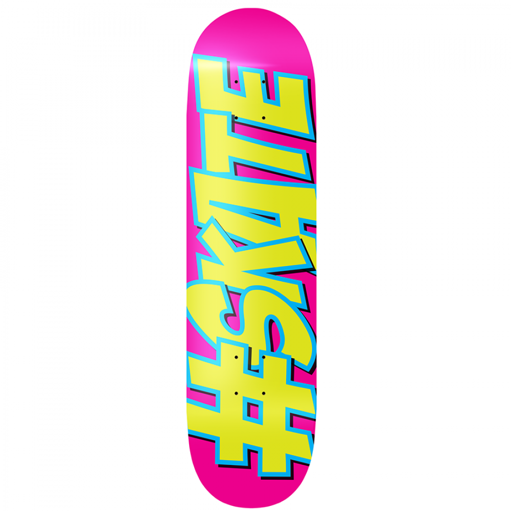 HASHTAG SKATE PINK AND CHARTREUSE